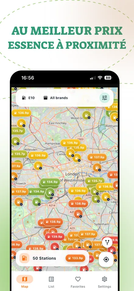 App Benzio — trouvez du carburant pas cher